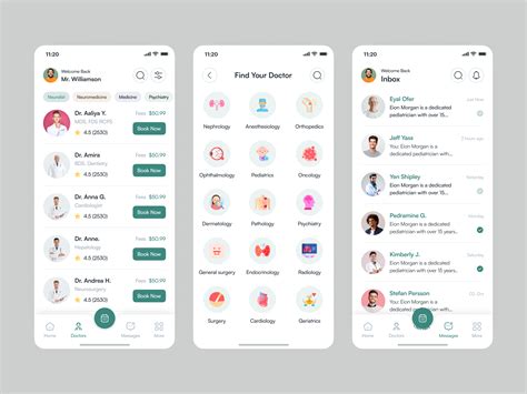 Medical Or Doctor Consultant Mobile App Ui Design Behance