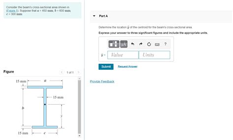 Solved Consider The Beam S Cross Sectional Area Shown In Chegg