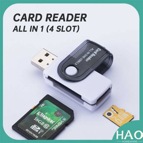 Card Reader Putar All In One 4 Slot Multi Memory Converter To