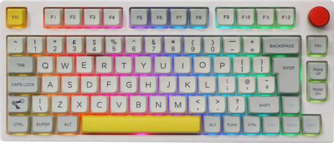 EPOMAKER Monet TH80 PRO ISO Layout 75 Hot Swap RGB 2 4Ghz Bluetooth 5 0 MDA PBT tuş kapaklarıyla