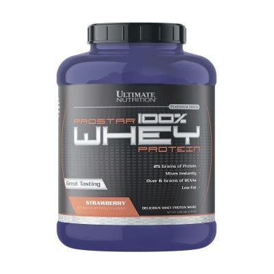 Протеин Ultimate Nutrition Prostar Whey, 2390 г, Клубника купить в ...