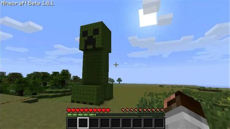 Giant Creeper Explosion End Of Minecraft Youtube