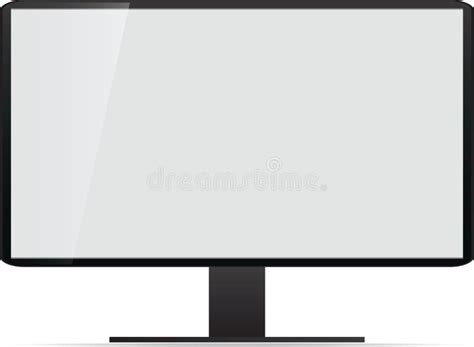 Lcd Tv Monitor Vector Illustration Stock Vector Illustration Of