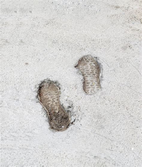 Empreintes De Pas Humaines Sur Le Sable De Plage Image Stock Image Du