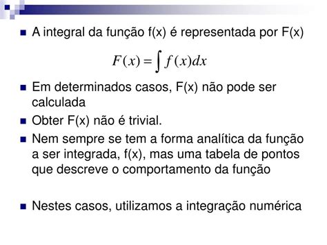 Ppt Integração Numérica Powerpoint Presentation Free Download Id