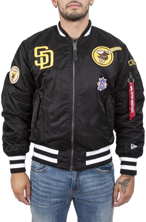 New Era Caps Padres Reversible Alpha Bomber Jacket 13026026 Shiekh