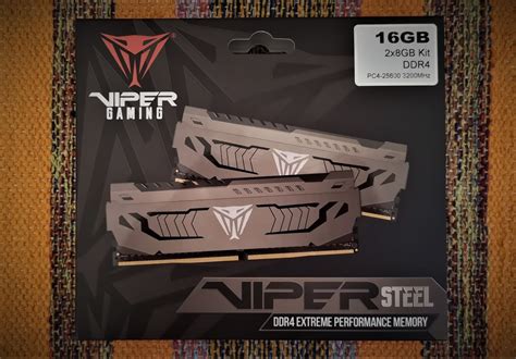 Patriot Viper Steel 3200MHz 16GB 2 X 8GB Memory Kit Review