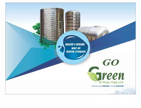 Go Green RO PLANT 3000 Litre Vertical SS Water Tank 1000 5000 L At