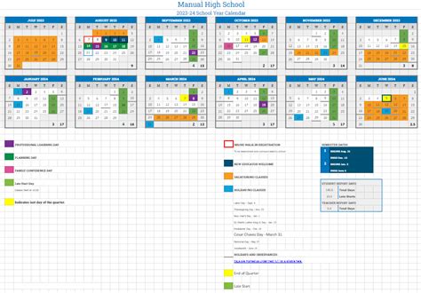 Manual High School » Manual 2023-24 Calendar