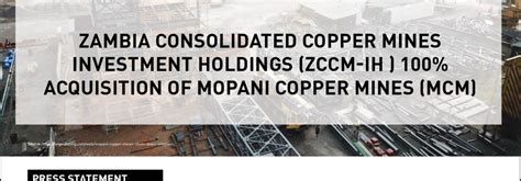 PMRC Press Statement – Zambia Consolidated Copper Mines Investment ...