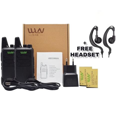 Jual PXTON Sepasang HT WLN KD C1 HT UHF Free Handsfree Lengkap KDC1