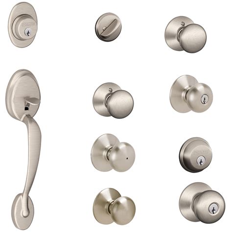 Shop Schlage Plymouth Satin Nickel Door Knob Collection at Lowes.com