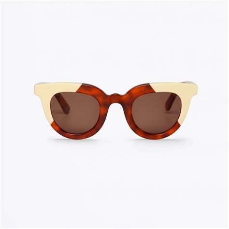 Mr Boho Hayes Classic Lens Sunglasses Cream Leo Mr Mrs Stitch