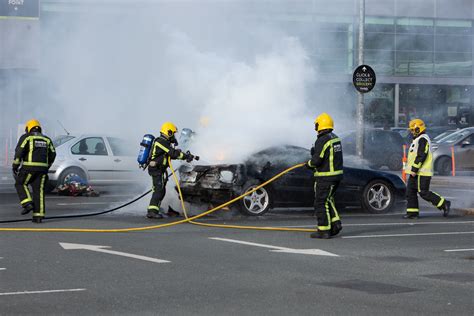 PICTURES Dramatic Scenes As Longford Fire Service Extinguish Car