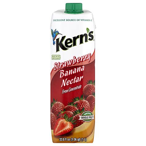 Kern S Juice Strawberry Banana Nectar 33 8 Oz Hispanic Carlie C S