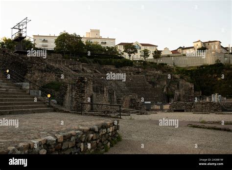 The Ruins Of The Roman Theater Complex Théâtre Gallo Romain On A