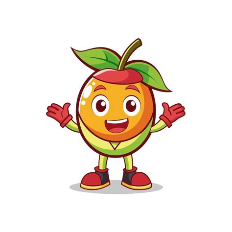 Premium Vector Fruit Mascot Vector Design