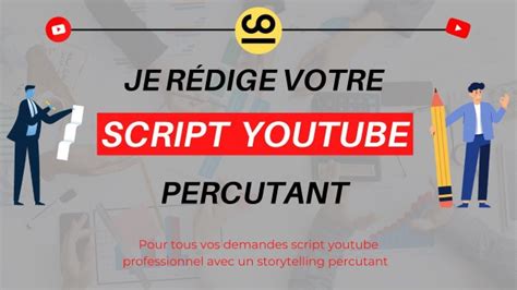 Je Vais R Diger Votre Script Youtube De Mots Par Startup Consult