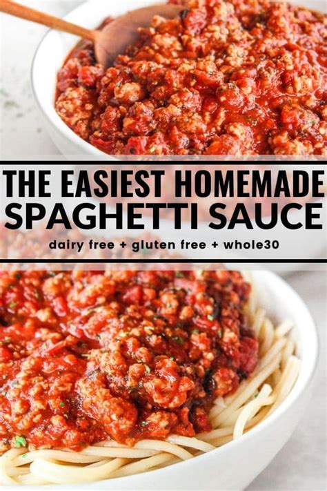 The Easiest Homemade Spaghetti Sauce The Whole Cook