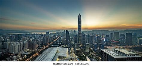 Shenzhen City Skyline Stock Photo 1361445398 | Shutterstock