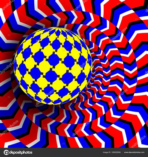 Illusion Vector. Optical 3d Art. Motion Dynamic Effect. Optical Effect ...