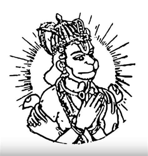 Drawing Of Lord Hanuman Easy : Lord Hanuman Drawing Pictures | Bodenewasurk