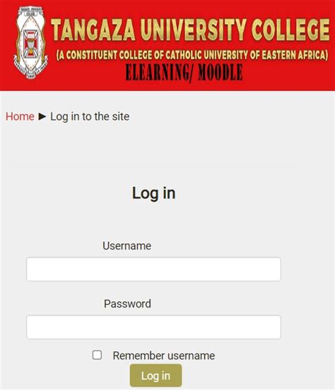 TANGAZA ELEARNING MOODLE — ENTRANCE | Tangaza university College