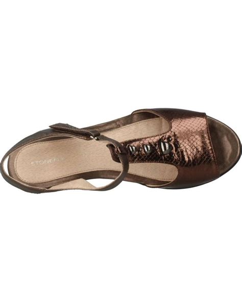 Sandalias De Mujer Stonefly Vanity Iii Bronce