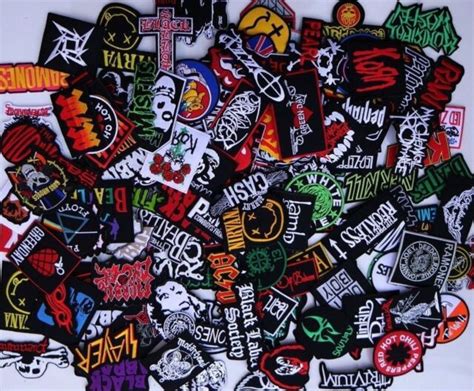 Random Rock Band Patches Iron On Music Punk Roll Heavy Metal Sew For