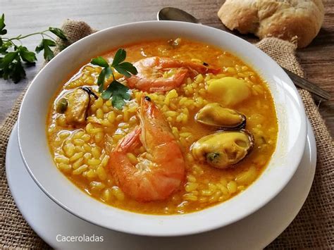 Arroz Caldoso Con Marisco Y Pescado Rápido Y Fácil Caceroladas