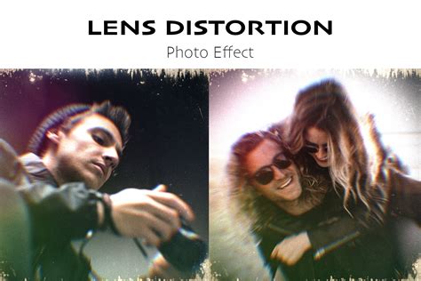 lens distortion photo effect design cuts