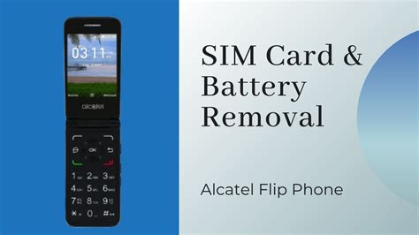 Alcatel Flip Phone Access Sim Card And Remove Battery Youtube