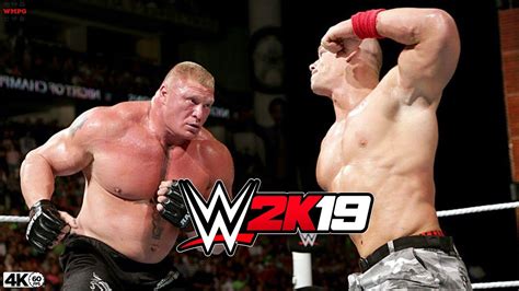 WWE 2K19 JOHN CENA VS BROCK LESNAR I PC 4K 60fps UHD YouTube