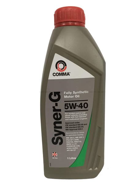 Масло моторное Comma 5W-40 Синтетическое - купить в интернет-магазине ...