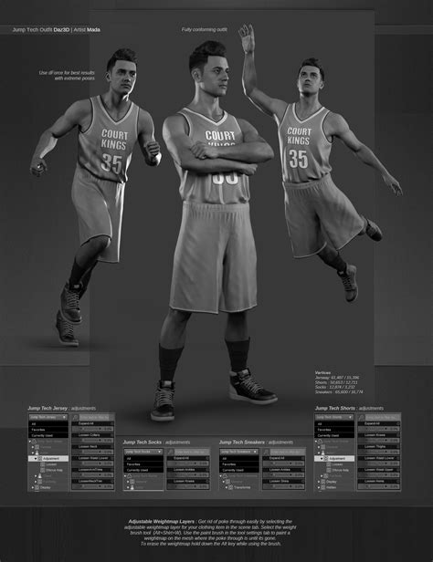 dForce Jump Tech Outfit for Genesis 9 | Daz 3D