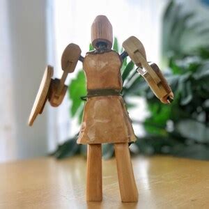 Wooden Medieval Knight Action Figure Handmade Toy by Heretic - Etsy