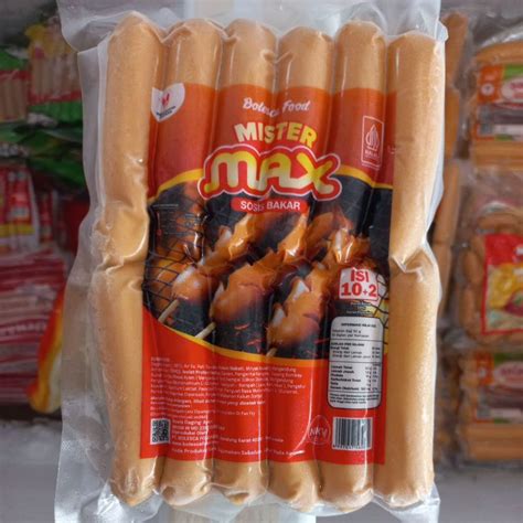 Jual Mister Max Sosis Bakar Isi 12 Batang NEW 500g Shopee Indonesia