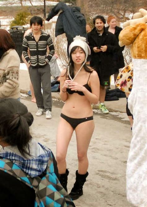 Public Nudity Project Polar Bear Run University Of Chicago Usa