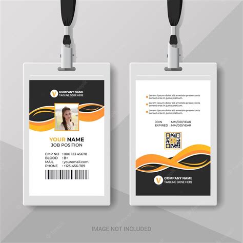 Premium Vector Modern Identity Employee Abstract Professional