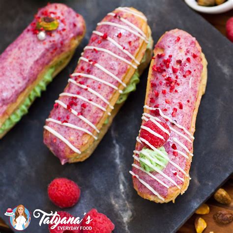 Raspberry Pistachio Eclair Recipe Video Artofit