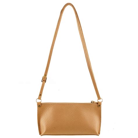 Bolsinha De Couro Pequena Nude