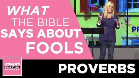 Proverbs Lesson How Does The Bible Define A Fool Youtube