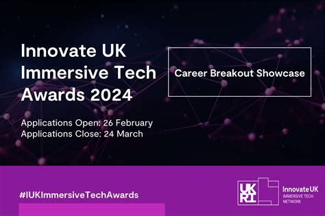Innovate UK Immersive Tech Awards 2024 (Career Breakout Showcase) | No