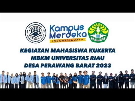 Kegiatan Mahasiswa Kukerta Mbkm Universitas Riau Di Desa Perawang Barat