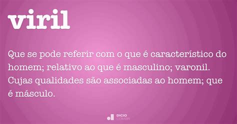 Viril O Que Significa