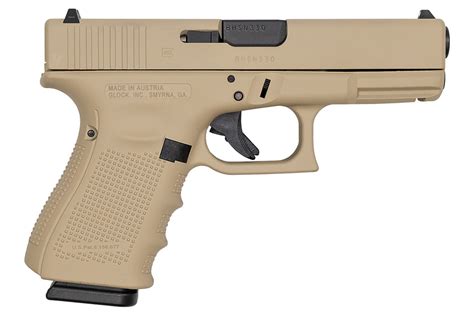 Glock Gen Mm Round Pistol With Desert Tan Cerakote Finish