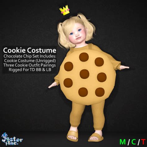 Second Life Marketplace [jester Inc ] Chocolate Chip Cookie Costume