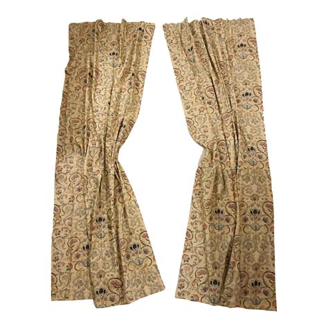 Ralph Lauren “Provence” Lined Drapes Panels - a Pair | Chairish