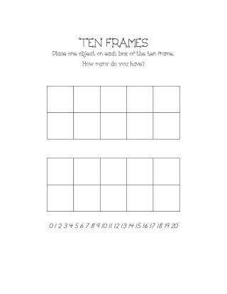 Ten Frame Printables Free - Printable Templates Free