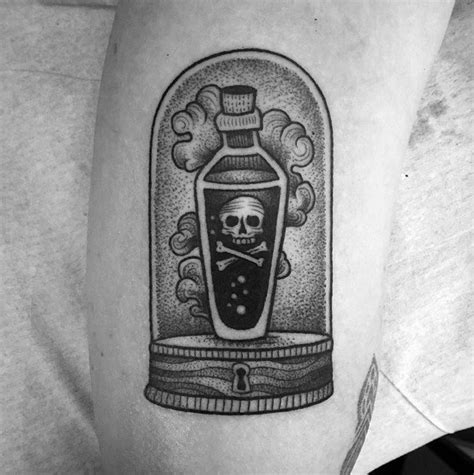 40 Poison Bottle Tattoo Designs For Men Killer Ink Ideas